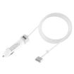 Picture of 60W 5.1V 2.1A USB Interface Car Charger with 16.5V 3.65A T MagSafe 2 Interface Data Cable (White)