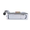 Picture of Silver Zinc Alloy Adjustable Lever Hand Operated Compression Latch with Raised Trigger for RV / Trailer, Non-Locking