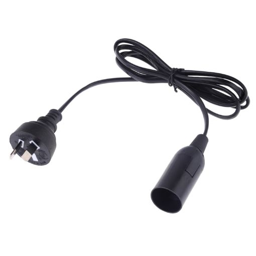 E14 Chandelier Lamp Holder with Extension Cable - AU Plug - 1