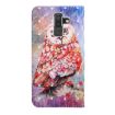 Picture of 3D Painting Pattern Coloured Drawing Horizontal Flip TPU + PU Leather Case with Holder & Card Slots & Wallet For Galaxy J8 2018 (Color Owl)