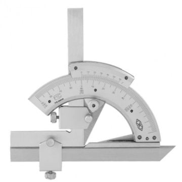 Picture of High Carbon Steel Non-parallax Trimmer Protractor Angle Measuring Ruler