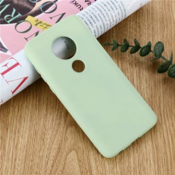 Picture of Solid Color Liquid Silicone Shockproof Full Coverage Case For Motorola Moto G7 Play (Green)