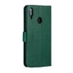 Picture of Feather Pattern Litchi Texture Horizontal Flip Leather Case with Wallet & Holder & Card Slots For Huawei Y7 (2019) (Green)