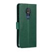 Picture of Feather Pattern Litchi Texture Horizontal Flip Leather Case with Wallet & Holder & Card Slots For Motorola Moto G7 Power (Green)