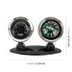 Picture of 2 in 1 Guide Ball Car Guidance Compass Thermometer Cars Auto Dashboard