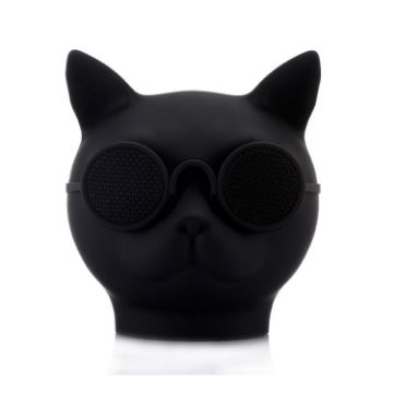 Picture of T8 Mini Cat Shape Stereo Wireless Bluetooth Speaker, Support Hands-free / TF Card / FM (Black)