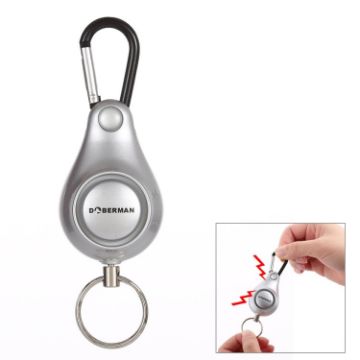 Picture of DOBERMAN Key-chain Personal Security Alarm Pull Ring Triggered Anti-attack Safety Emergency Alarm (Silver)