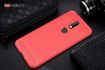 Carbon Fiber Soft TPU Case for Nokia 7.1 - Red - 2