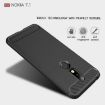 Carbon Fiber Soft TPU Case for Nokia 7.1 - Red - 4