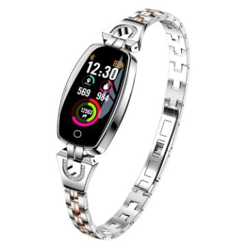 Picture of H8 0.96" TFT Color Smart Watch IP67 Waterproof (Silver)
