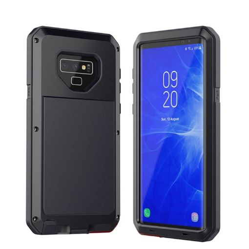Shockproof Waterproof Protective Case for Galaxy Note 9 - Black - 1