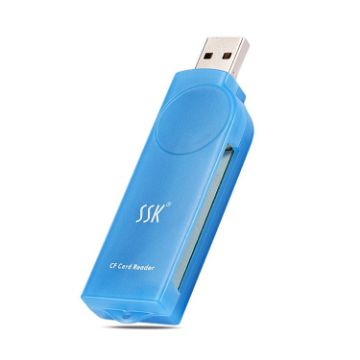 Picture of SSK SCRS028 USB 2.0 Interface External Card Reader, Supports CF Card / MD