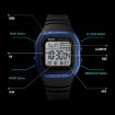 Picture of SKMEI 1278 Fashionable Outdoor 50m Waterproof Digital Watch Student Sports Wrist Watch Support 5 Group Alarm Clocks (Titanium)