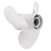 Picture of Boat Outboard Propeller 63V-45945-00-EL 9 1/4 x 10 For Yamaha 9.9-15HP Aluminum 8 Spline Tooth Diameter 235mm White 3 Blades