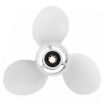 Picture of Boat Outboard Propeller 63V-45945-00-EL 9 1/4 x 10 For Yamaha 9.9-15HP Aluminum 8 Spline Tooth Diameter 235mm White 3 Blades