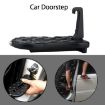 Picture of Car Doorstep Vehicle Rooftop Roof Rack Assistance Easy Install The Door Step Hooked On Car Truck SUV Portable Safety Hammer