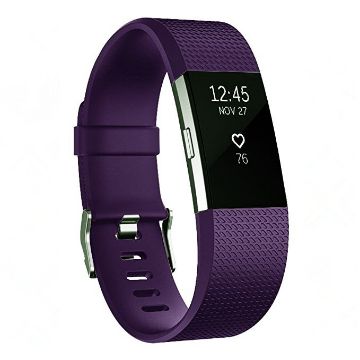 Picture of Square Pattern Adjustable Sport Watch Band for FITBIT Charge 2, Size: L, 12.5x8.5cm (Dark Purple)