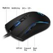 Picture of HXSJ A869 Colorful Glowing Wired Game 7-Keys 3200 DPI Adjustable Ergonomics Optical Mouse