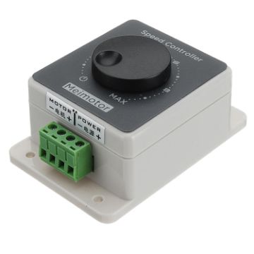 Picture of LDTR-WG0267 DC 12V 24V 36V 48V PWM DC 10A High Power Motor Speed Controller with Housing (White)