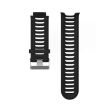 Black Silicone Watch Band for Garmin Forerunner 910XT - 2