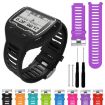 Picture of Solid Color Silicone Watch Band for Garmin Forerunner 910XT (Black)