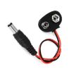 Picture of LDTR - PJ0003 9V Battery Snap Connector to DC Male Dedicated Power Adapter Cable for Arduino Boards - Black