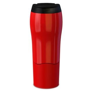 Picture of Portable Mighty Mug Solo Travel Coffee Herbal Ice Tea Fizzy Drink Mug Water Bottle Cup, Capacity: 500ml (Red)