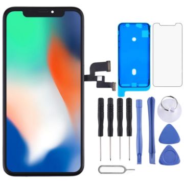 Incell TFT Digitizer Assembly for iPhone X - Black - 1