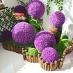 Picture of Artificial Grass Plant Ball Topiary Wedding Event Home Outdoor Decoration Hanging Ornament, Diameter: 4.7 inch