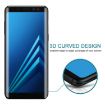 Picture of For Galaxy A8 (2018) 3D Curved Edge 9H Hardness Tempered Glass Screen Protector (Black)