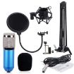 Picture of BM-800 Network K-Song Dedicated High-end Metal Shock Mount Microphone Set (Blue)
