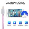 Picture of LED Flowing Light 1m USB to 8 Pin Data Sync Charge Cable for iPhone, iPad (Magenta)