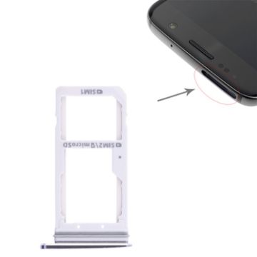 Galaxy S7 2 SIM Card Tray / Micro SD Card Tray - Black - 1