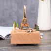Picture of Eiffel Tower Shape Home Decor Originality Wooden Musical Boxes