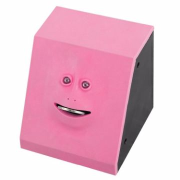 Picture of Face Bank Automatic Money Eating Box Coin Saving Box (Pink)