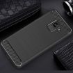Picture of For Galaxy A8 (2018) Brushed Texture Carbon Fiber Shockproof TPU Protective Back Case (Black)