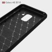 Galaxy A8 (2018) Black Carbon Fiber TPU Back Case - 3