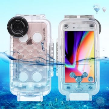 Picture of HAWEEL 40m/130ft Diving Case for iPhone 7 & 8, Photo Video Taking Underwater Housing Cover (Transparent)