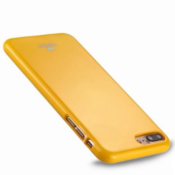 Picture of GOOSPERY JELLY CASE for iPhone 8 Plus & 7 Plus TPU Glitter Powder Drop-proof Protective Back Cover Case (Yellow)