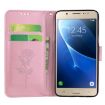 Picture of For Galaxy J5 (2016) / J510 Roses Pressed Flowers Pattern Flip Leather Case with Holder & Card Slots & Wallet (Rose Gold)