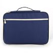 Picture of Office Supplies Multi-purpose Zipper Document Folder A4 Storage Bag (Navy Blue)