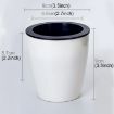 Picture of Self Watering Hydroponic Flower Pots - 9cm Diameter, 9cm Height (White)