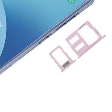 Rose Gold SIM Card Tray + Micro SD Card Tray for Galaxy J3 (2017) Single SIM / J330 & J5 (2017) Single SIM / J530 & J7 (2017) Single SIM / J730 - 1