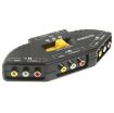 Picture of AV-33 Multi Box RCA AV Audio-Video Signal Switcher + 3 RCA Cable, 3 Group Input and 1 Group Output System (Black)