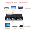 2 Port VGA Switch Box, 2 In 1 Out For LCD PC TV Monitor - Black - 5