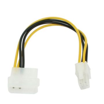 Picture of Motherboard Molex IDE 2-pin to 4-Pin ATX P4 12V ATX CPU Power Connector Adapter Cable