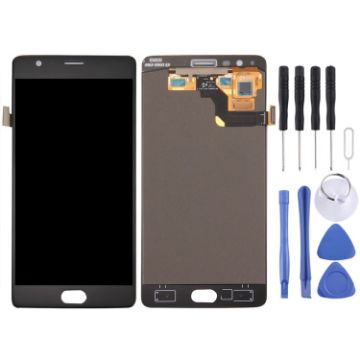 OnePlus 3T OEM LCD Screen with Digitizer Assembly (Black) - 1