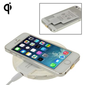 Picture of FANTASY Wireless Charger & 8Pin Wireless Charging Receiver , For iPhone 6 Plus / 6 / 5S / 5C / 5 (White)