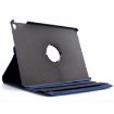 Picture of 360 Degree Rotation Litchi Texture Flip Leather Case with 2 Gears Holder for iPad Air 2 (Dark Blue)