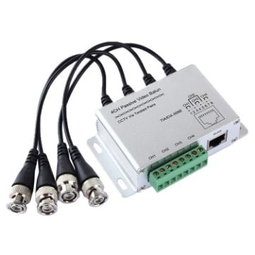 Picture of 4 CH UTP Passive Video Balun , CCTV Via Twisted Pairs
